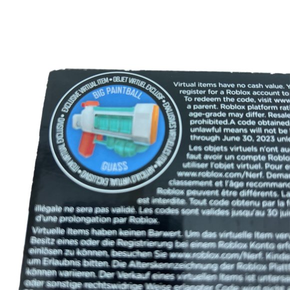 Nerf Super Soaker x Roblox Big Paintball Guass Water Pistol NIB Limited Time - Picture 3 of 4